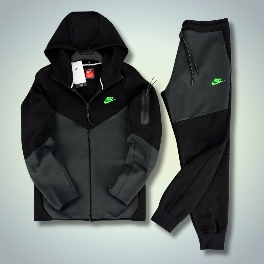 Nike Tech Fleece férfi tréningruha, fekete - grafit. Modell 2024. Prémium minőség