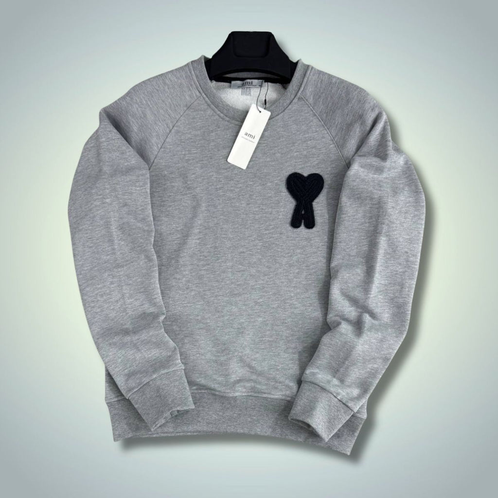 Férfi pulóver AM, klasszikus szürke. Prémium minőség