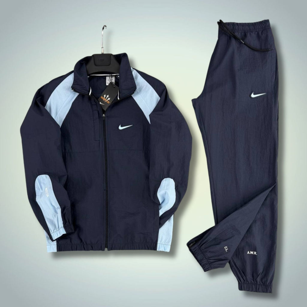 Nike férfi szövet tréningruha, sötétkék, prémium minőség