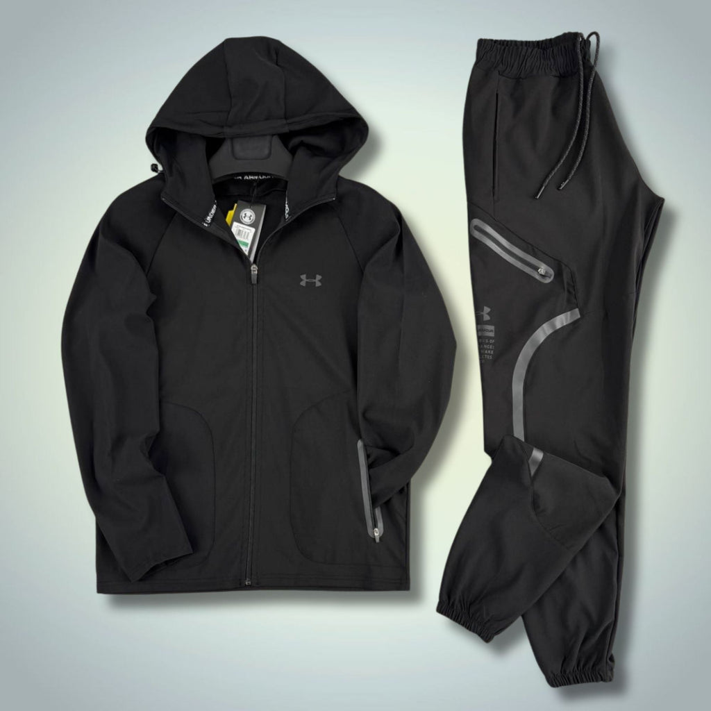 Under Armour férfi vízálló melegítő szett, fekete. Premium
