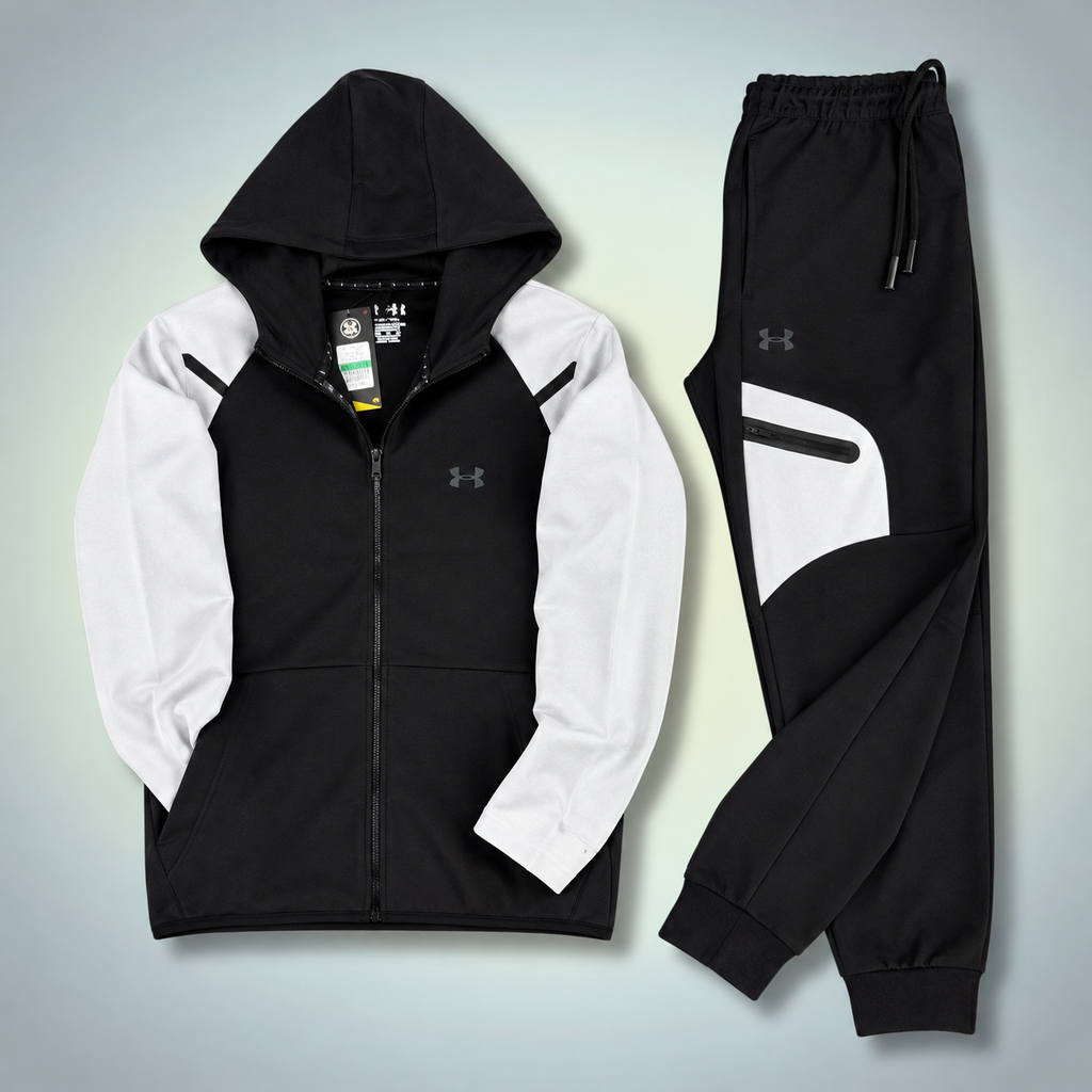 Under Armour férfi melegítő szett, 2026, grafitszürke - fehér. Prémium minőség