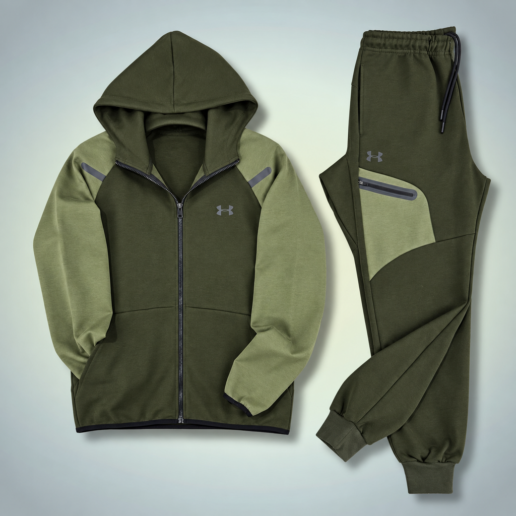 Under Armour férfi melegítő szett, 2026, olíva zöld - zöld. Prémium minőség