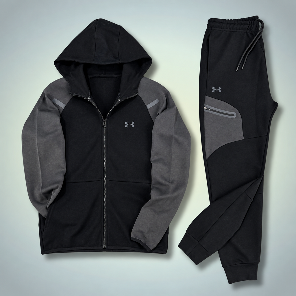 Under Armour férfi melegítő szett, 2026, fekete - grafitszürke. Prémium minőség