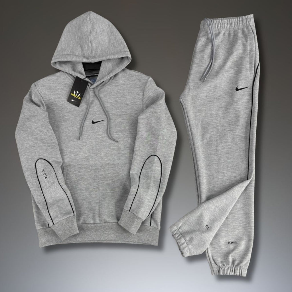 Nike Nocta férfi melegítő kapucnis felsővel, klasszikus szürke. Prémium minőség