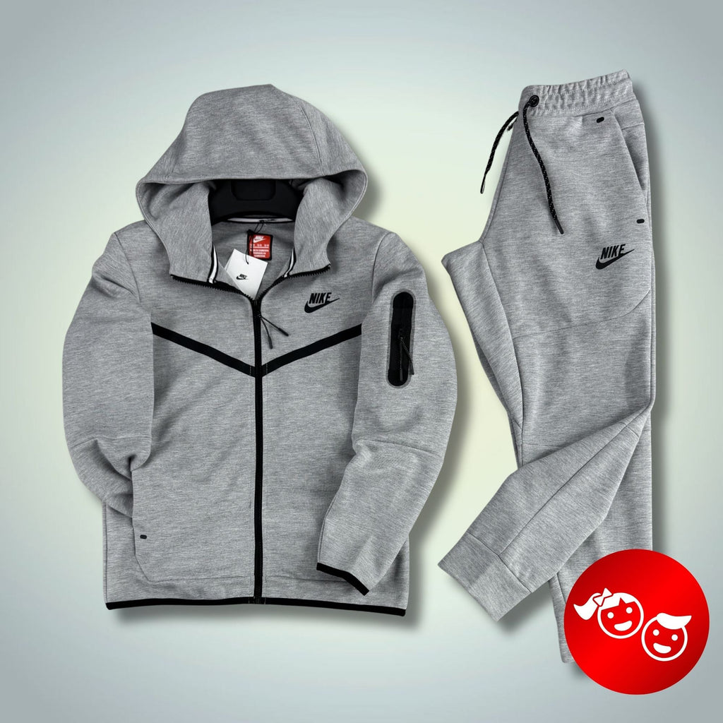 Gyermek Nike Tech Fleece sport szett, klasszikus szürke. 2024. Prémium minőség