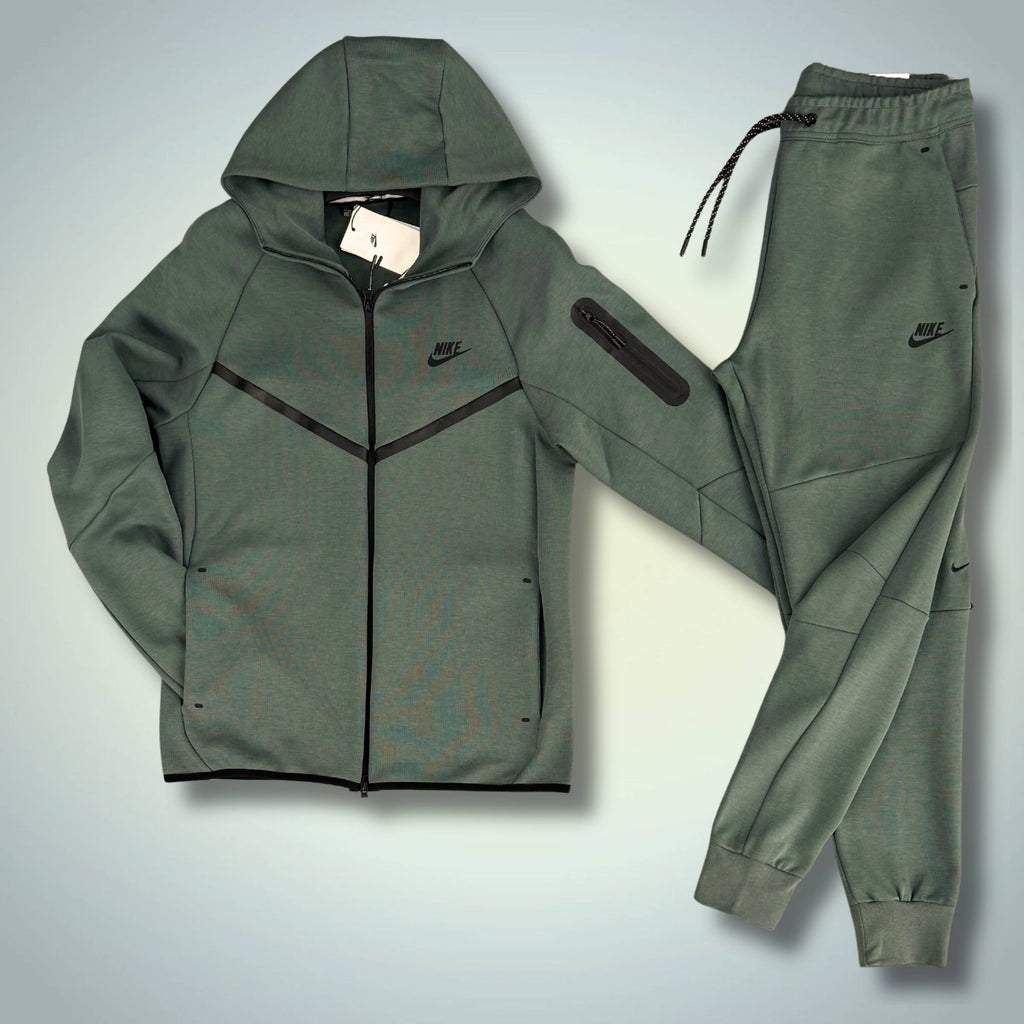 Nike férfi Tech Fleece melegítő, zsályazöld. Model 2024. Prémium minőség