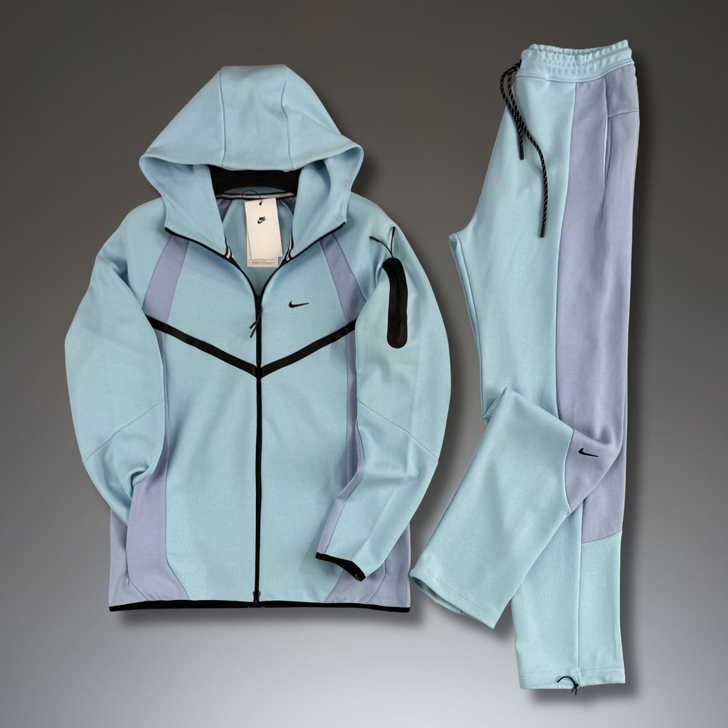 Nike Tech Fleece férfi tréningruha, világoskék, 2026-os modell, prémium minőség