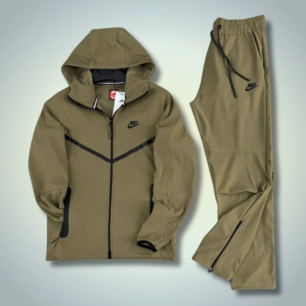 Nike Tech Fleece férfi vízálló melegítő szett, olíva. Prémium minőség
