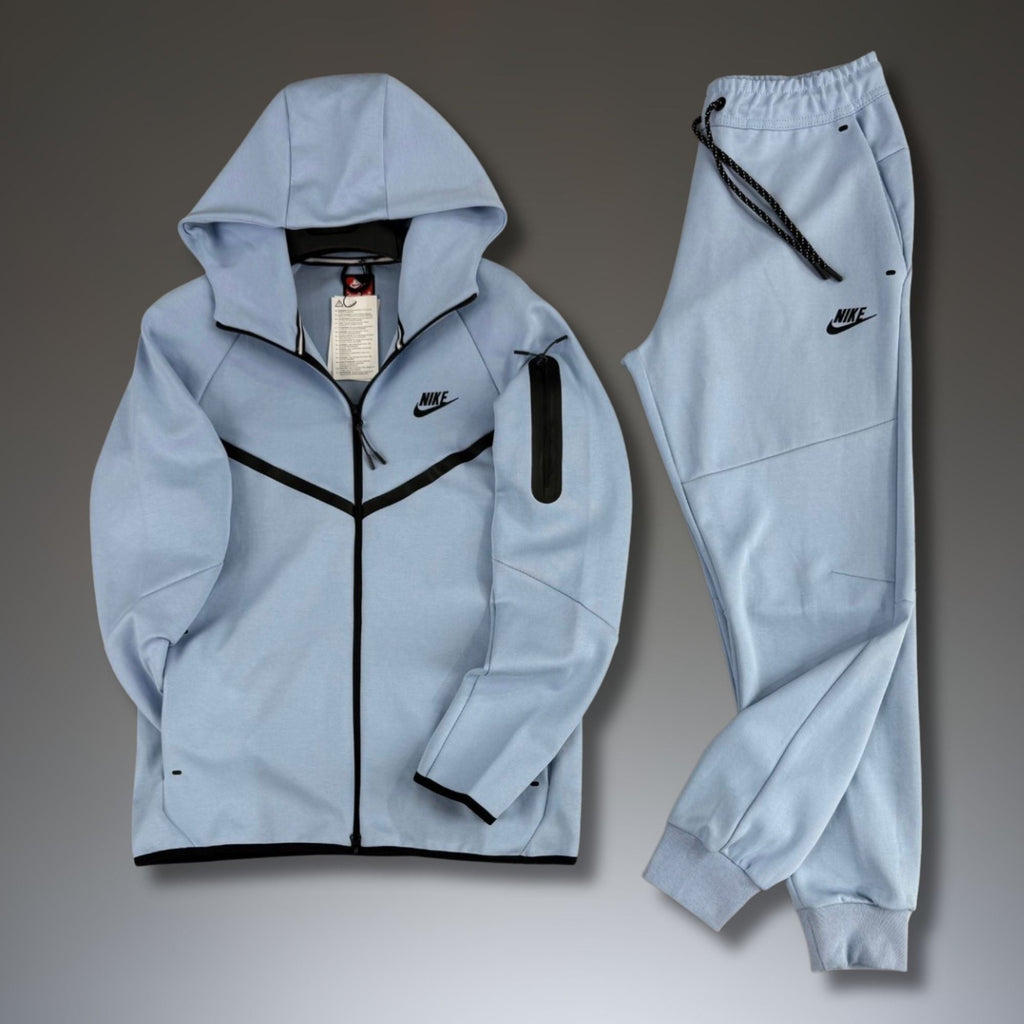 Nike Tech Fleece férfi szabadidőruha, világoskék. 2024-es modell. Prémium minőség