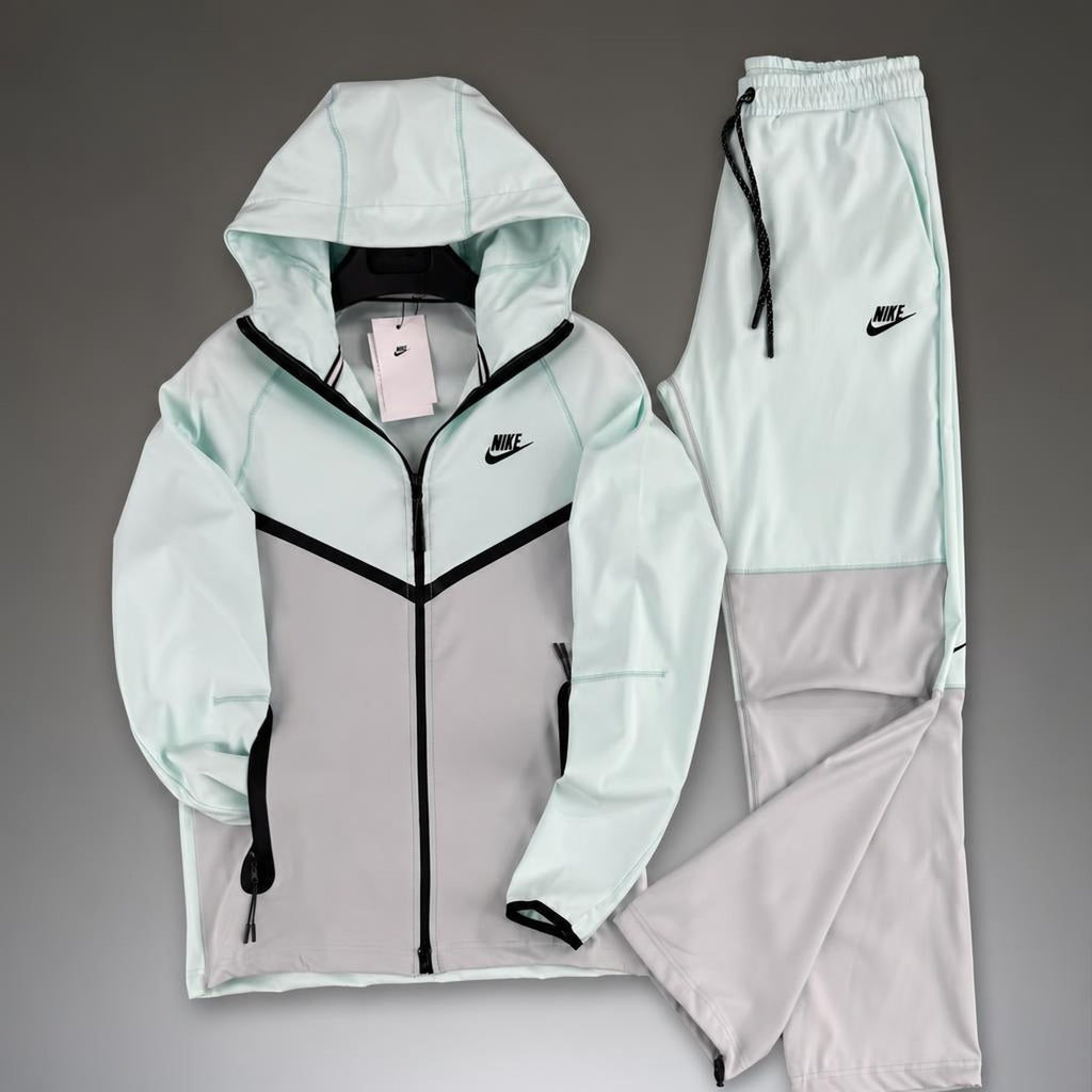 Nike Wooven Tech Fleece férfi melegítő, szürke-menta. Prémium minőség