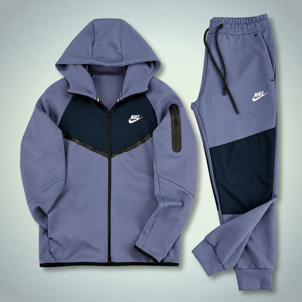 Nike Tech Fleece férfi melegítő szett, kék - sötétkék. 2024-es modell. Prémium minőség