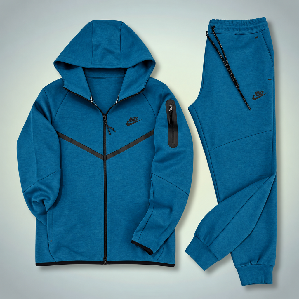 Nike Tech Fleece férfi melegítő szett, sötét tengerkék. 2024-es modell. Prémium minőség