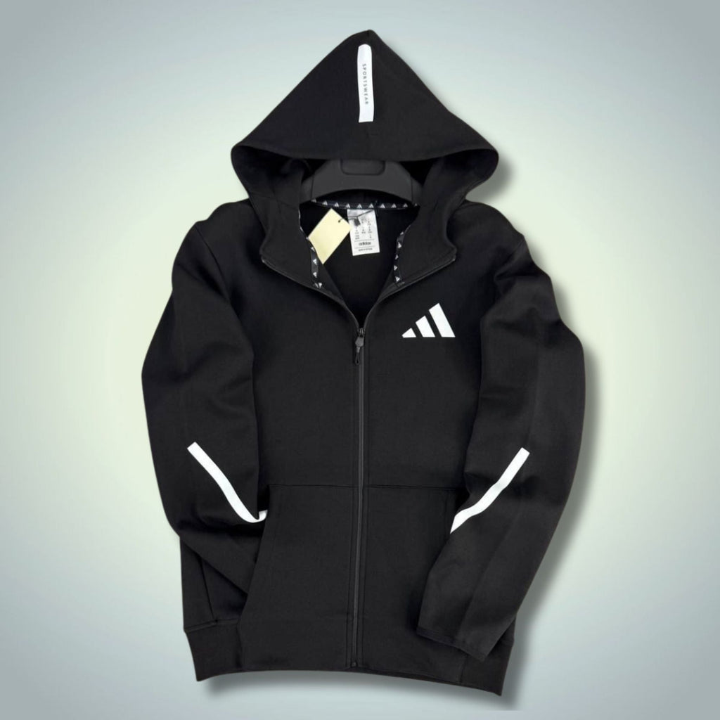 Adidas férfi pulóver, fekete. 2025. Prémium minőség