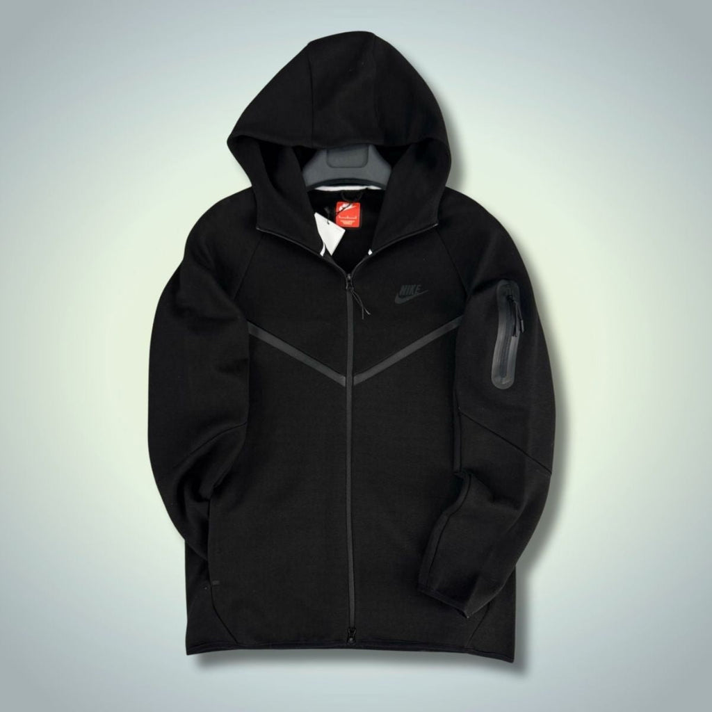Nike Tech Fleece férfi pulóver, fekete. Modell 2024.Prémium minőség