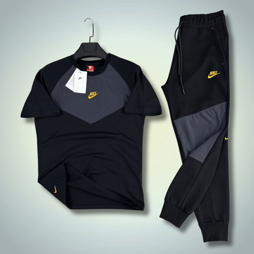 Nike Tech Fleece férfi nyári szabadidőruha, fekete-grafit. 2026. Prémium minőség