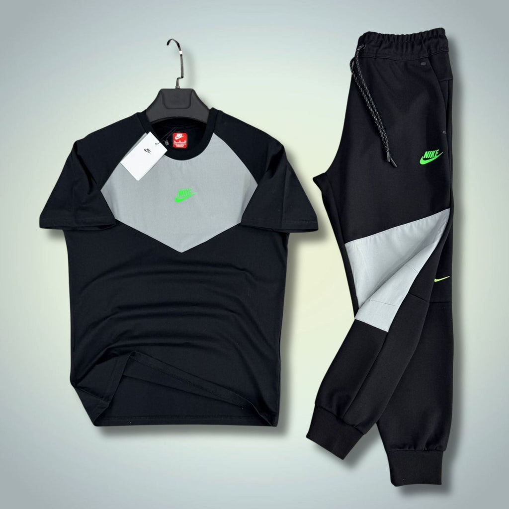 Nike Tech Fleece férfi nyári szabadidőruha, fekete-szürke. 2026. Prémium minőség
