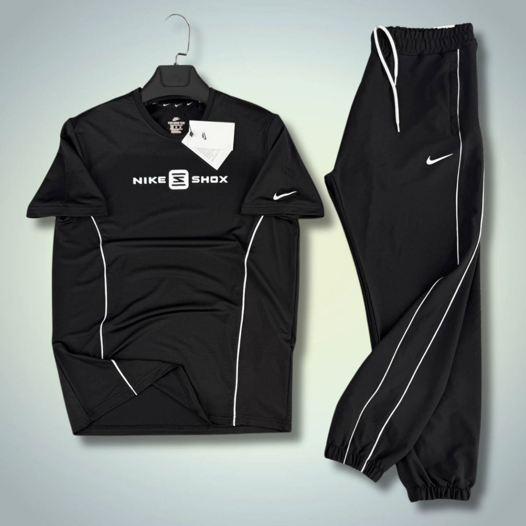 Nike Shox férfi nyári szabadidőruha, fekete. Prémium minőség