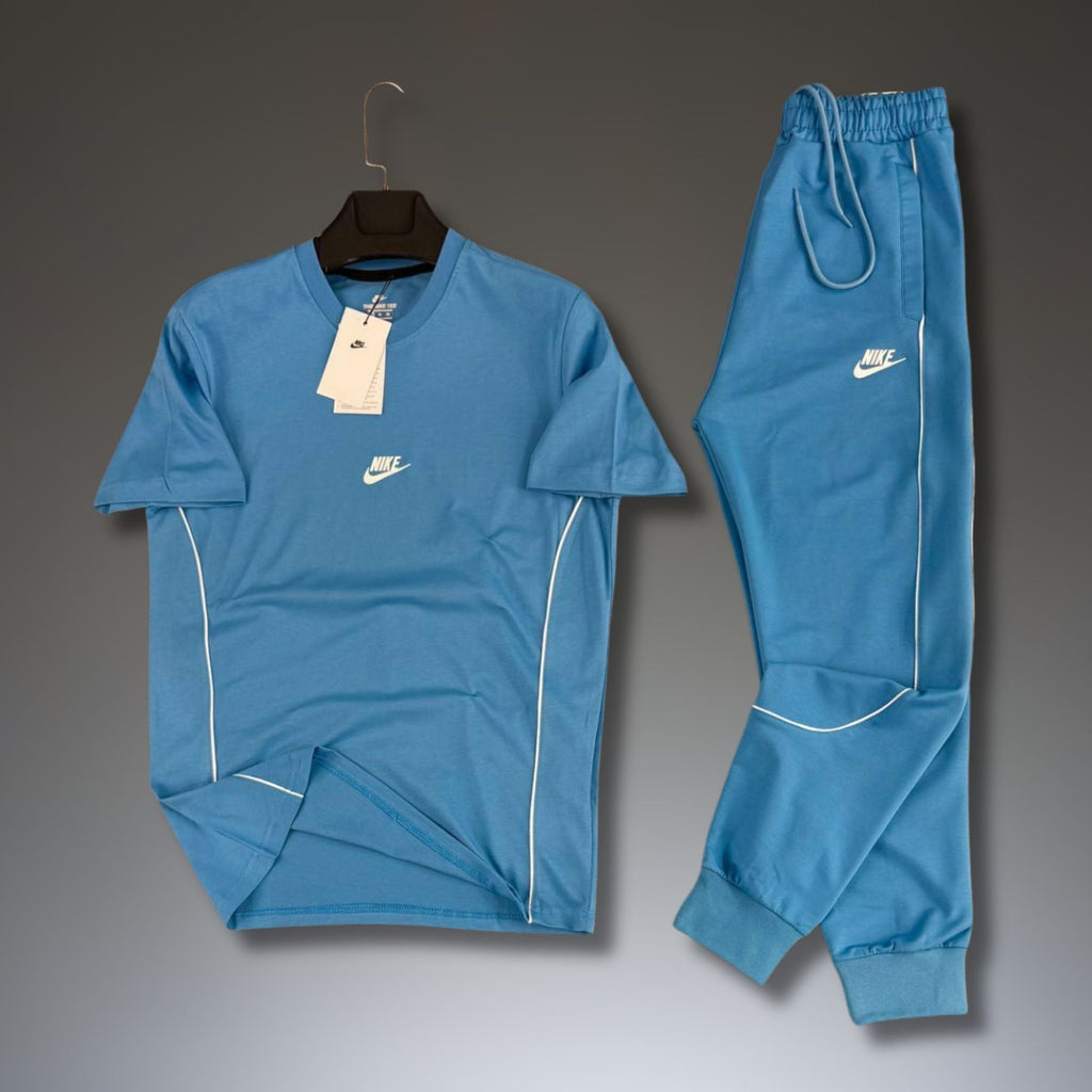 Nike férfi nyári melegítő szett, kék. Prémium minőség