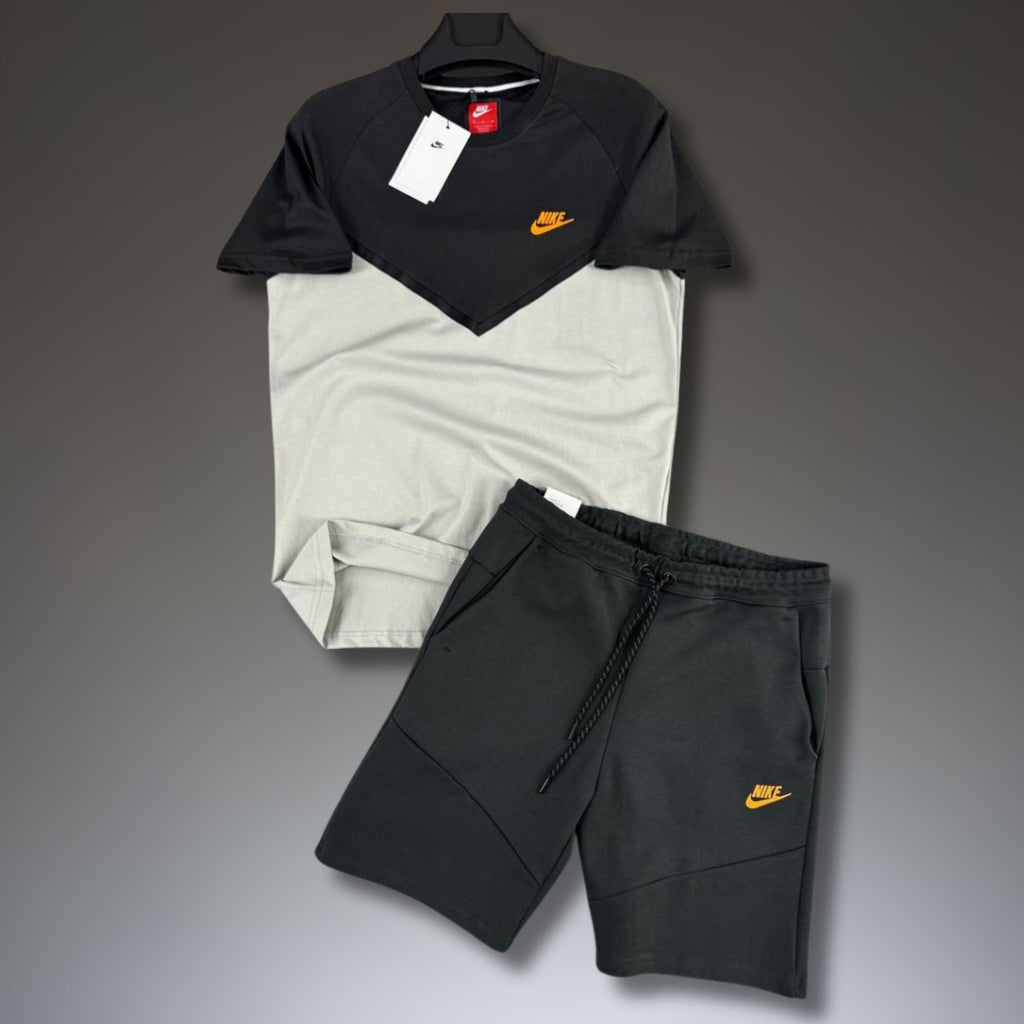 Nike Tech Fleece férfi rövid melegítő szett, grafit-bézs. Prémium minőség