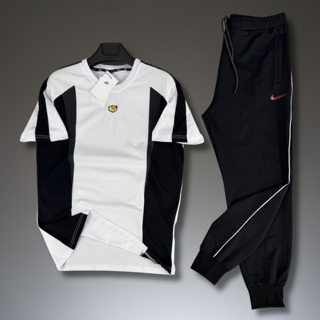 Nike TN férfi nyári sportos szett, fekete-fehér. Prémium minőség