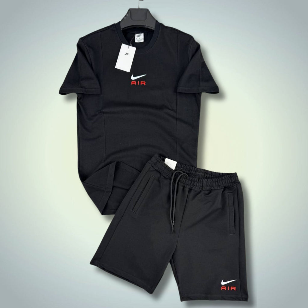 Nike Air férfi rövid sportos szett, fekete. Prémium minőség