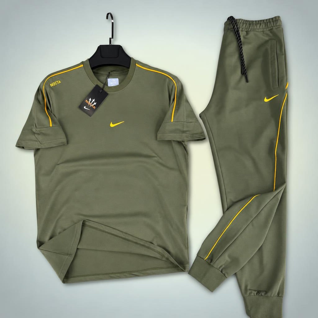 Nike Nocta férfi nyári szabadidőruha, olívazöld. Prémium minőség