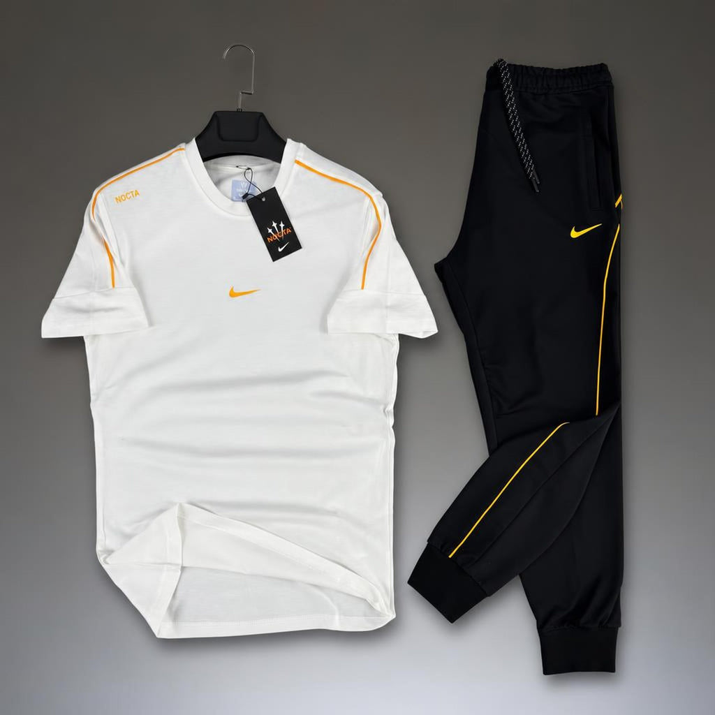 Nike Nocta férfi nyári szabadidőruha, fehér-fekete. Prémium minőség