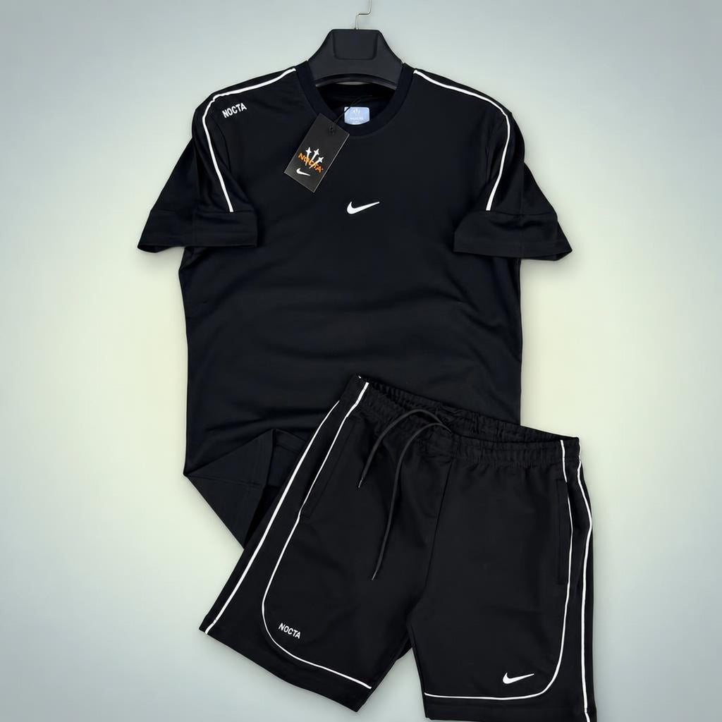 Nike Nocta férfi rövid melegítő szett, fehér szürkével. Prémium minőség