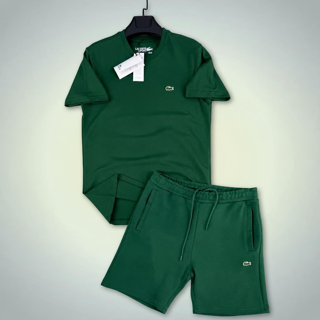 Lacoste Classic férfi rövid melegítő szett, zöld. Prémium minőség