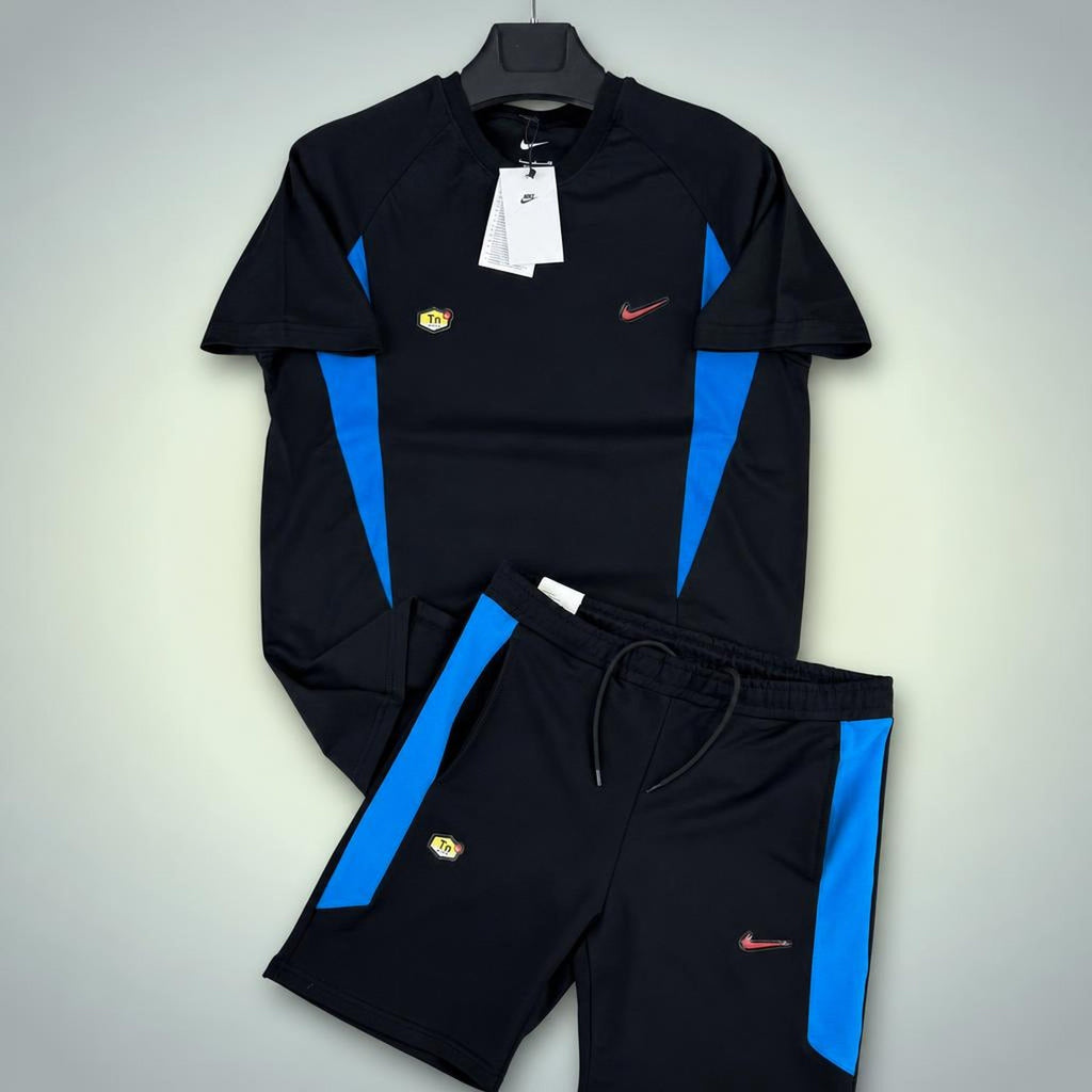 Nike TN férfi rövid melegítő szett, fehér szürkével. Prémium minőség