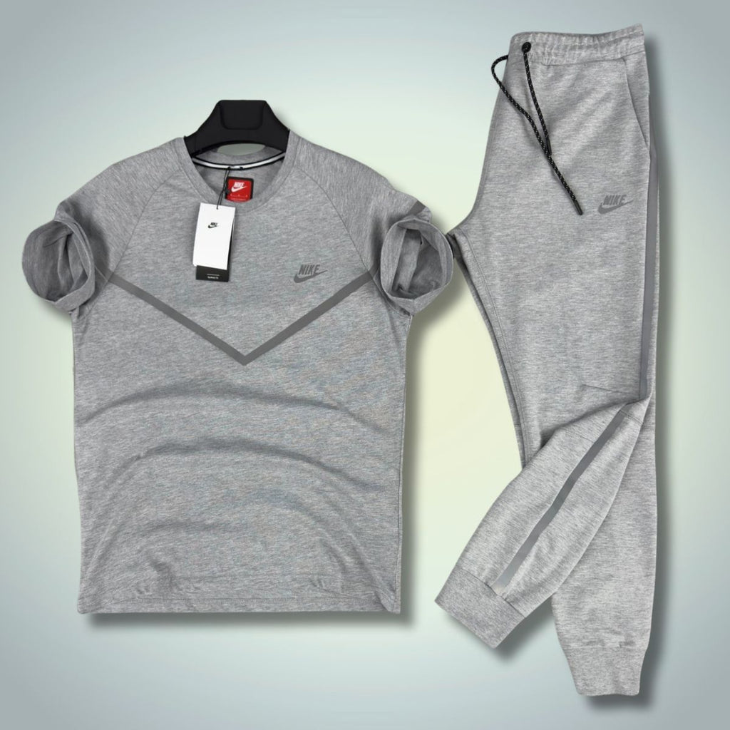 Nike Reflective Tech Fleece férfi nyári szett, klasszikus szürke. Prémium minőség