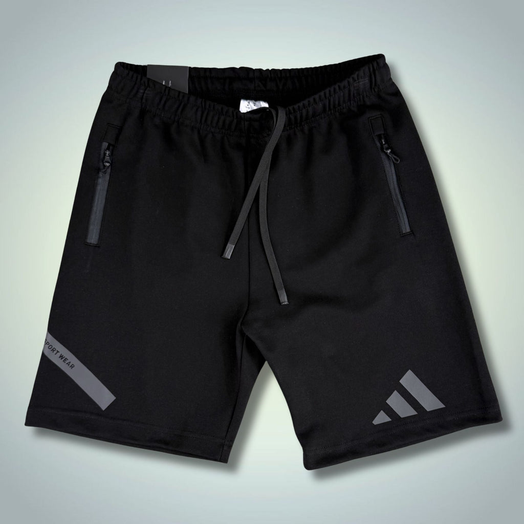 Adidas Z.N.E. férfi sportos rövid nadrág, fekete, grafitszürke logóval. Prémium minőség