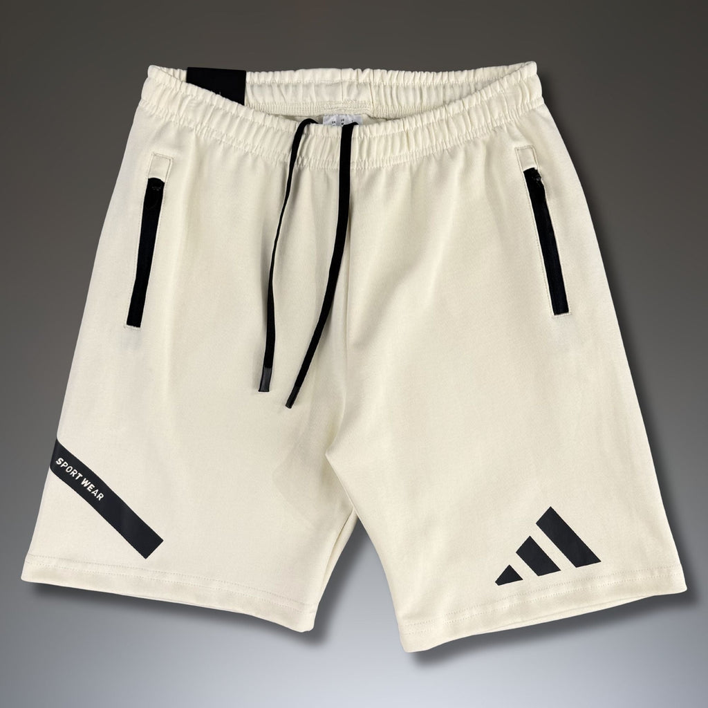 Adidas Z.N.E. férfi sportos rövid nadrág, piszkos fehér. Prémium minőség