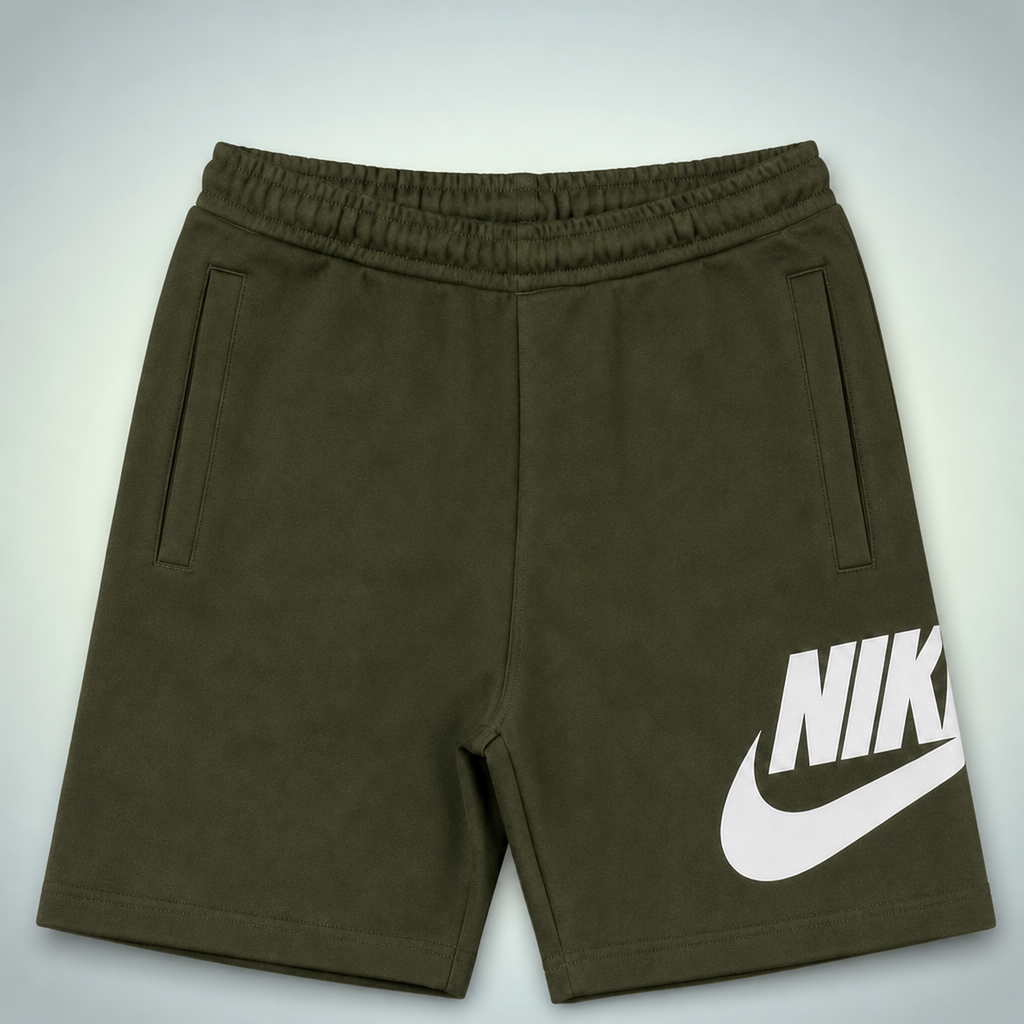 Nike Club Alumni férfi sport rövidnadrág, sötétzöld Jacquard monogrammal. Prémium minőség