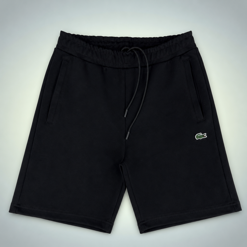 Lacoste Fleece férfi sport rövidnadrág, fehér szürkével. Prémium minőség