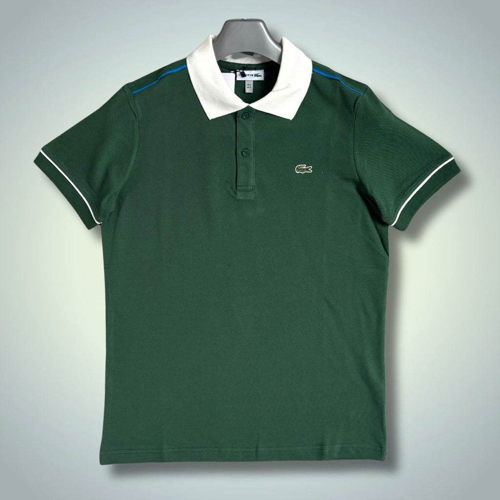 Lacoste férfi pólóing, zöld - fehér. Prémium minőségű