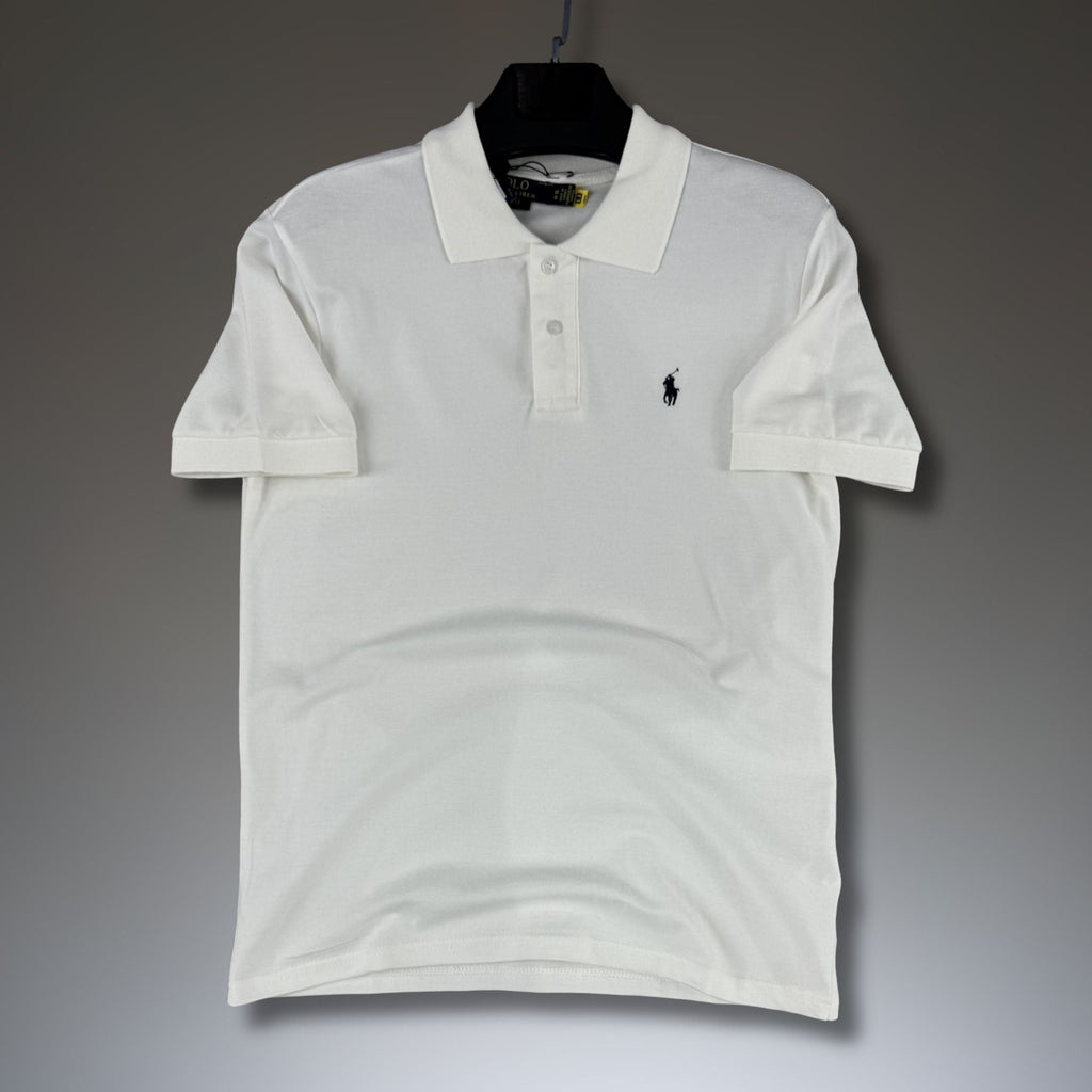 Férfi törtfehér Ralph Lauren galléros póló. Prémium minőség