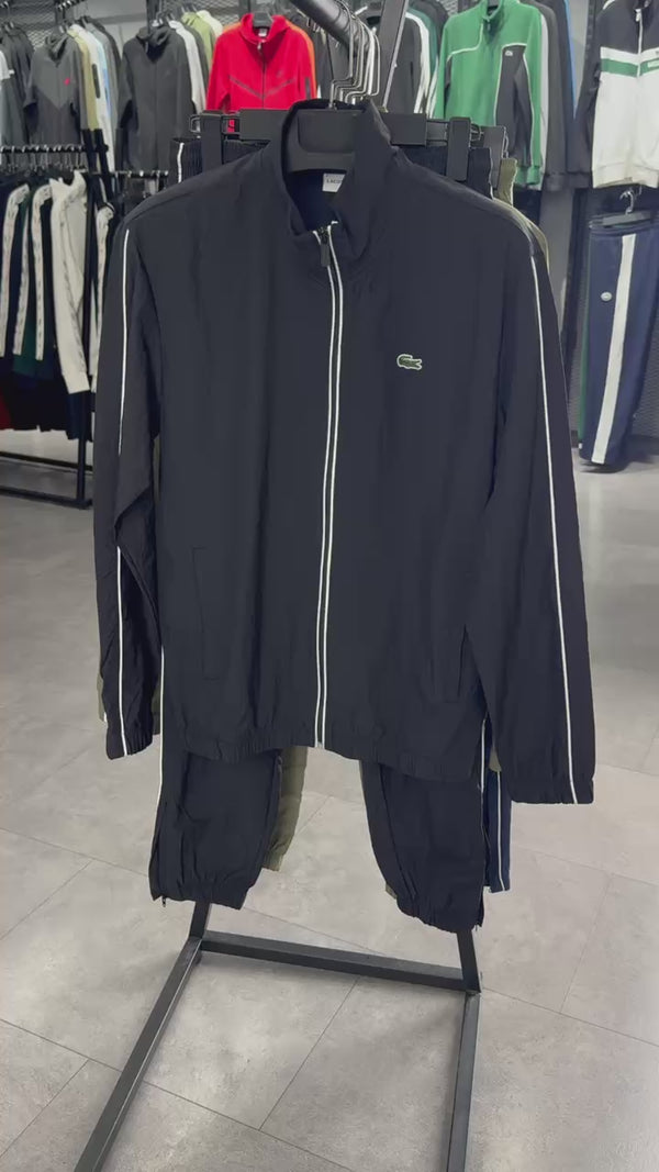 Lacoste férfi szőtt tréningruha, tengerészkék. Prémium minőség