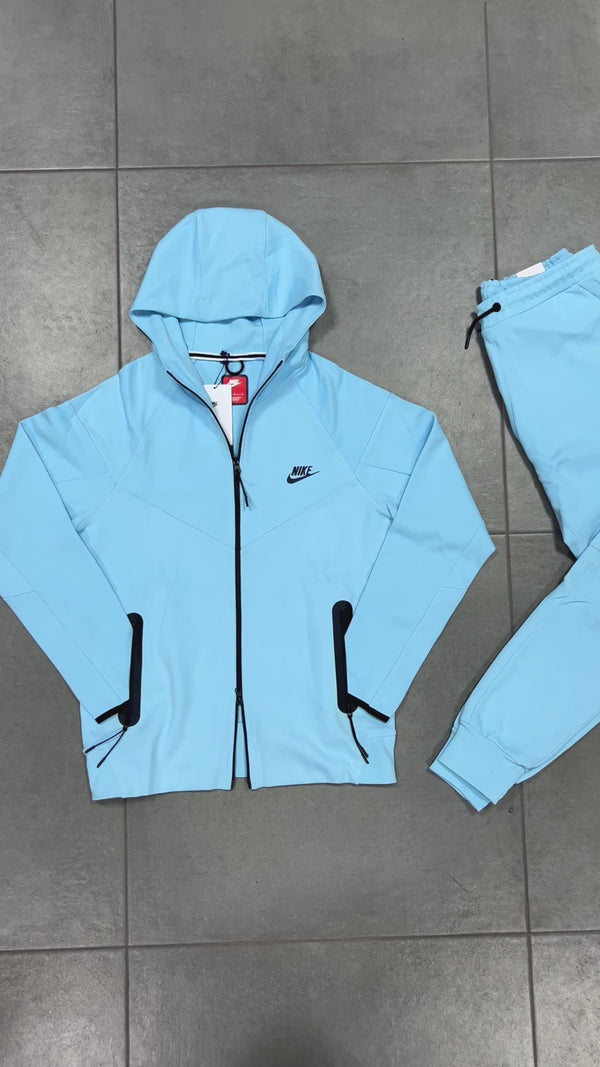 Nike Tech Fleece férfi tréningruha, világoskék. 2023-as modell. Prémium minőség