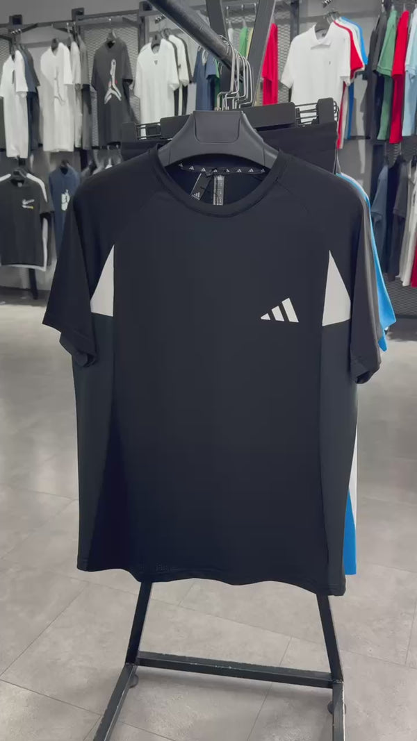 Adidas férfi sport szett rövidnadrággal, fekete. Prémium minőség