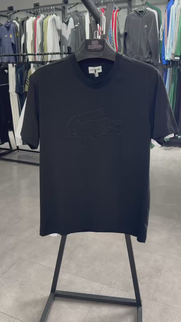 Lacoste férfi póló, sketch logo, fehér. Prémium minőség